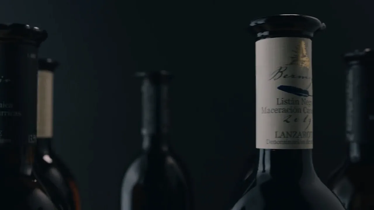 The bottles in the dark at Bodegas Bermejo
